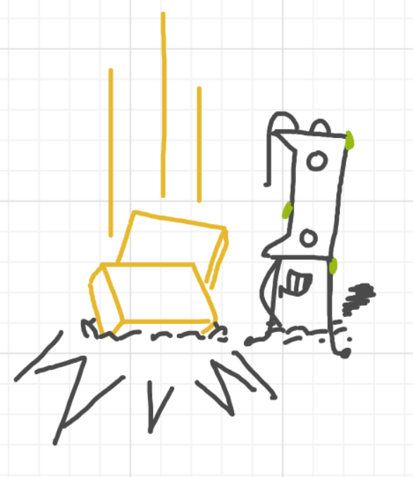 A panel from Running Duos, episode four of the Board Boards object show by Furretwalk/WalkingFurret.